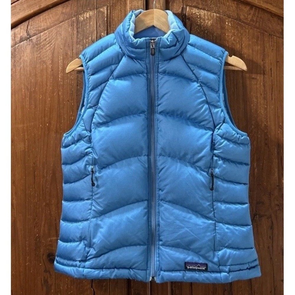 Women's Vintage Patagonia 700 Down Puffer Vest Full Zip Sz Med 84642 EC '06